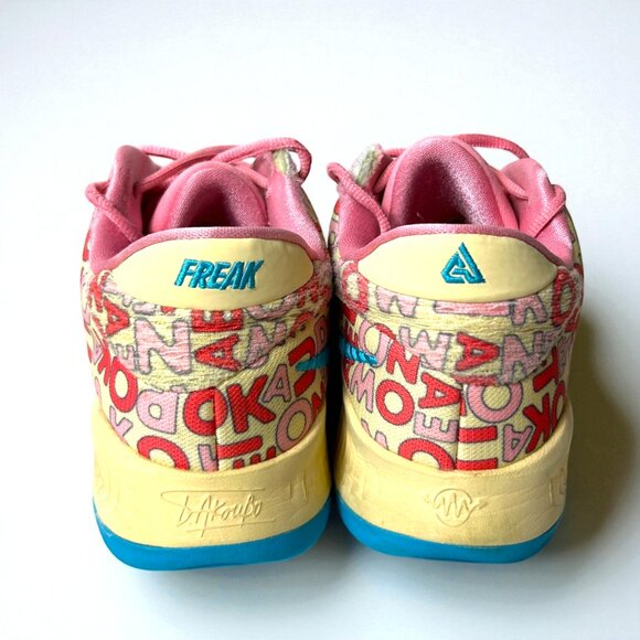 Nike Zoom Freak 4 Letter Bros Shoes Mens 7 8.5 W Vanilla Coral Chalk FB9503 200 - Picture 7 of 11